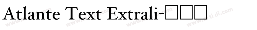 Atlante Text Extrali字体转换
